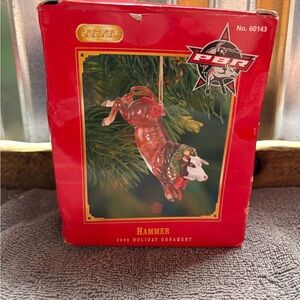 Breyer PBR Hammer 2005 Holiday Ornament - Bull Christmas Decoration- 60143
